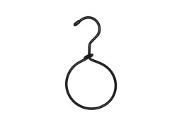 grucce alluminio nero gancio ALN405