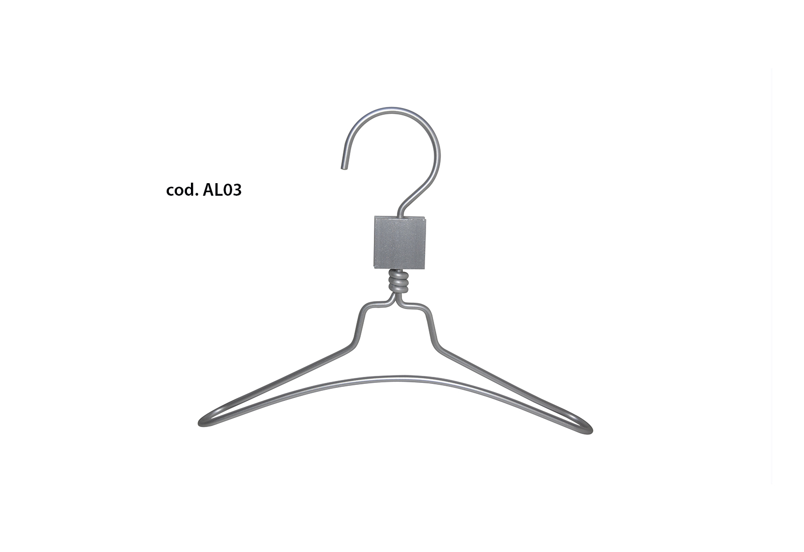 Basics Grucce appendiabiti in acciaio inox, Confezione da 50 pezzi, Cromate