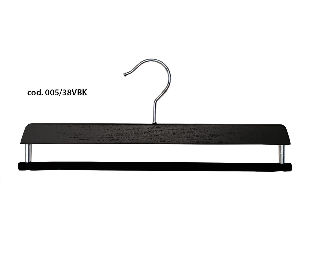 gruccia legno nero venato 005