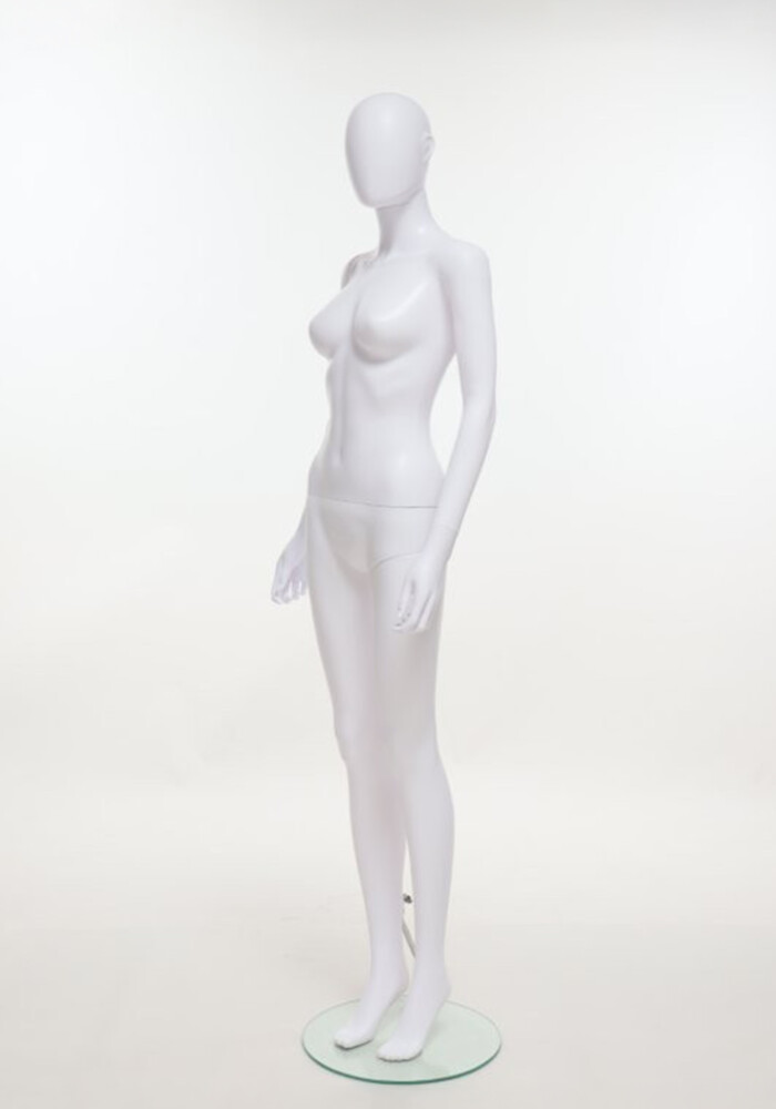 manichino donna plastica bianco SFH6 MW laterale