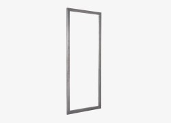 specchiera da muro con cornice ferro grezzo 08784Y