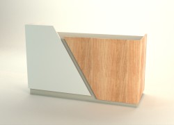 banco cassa design bianco legno avorio
