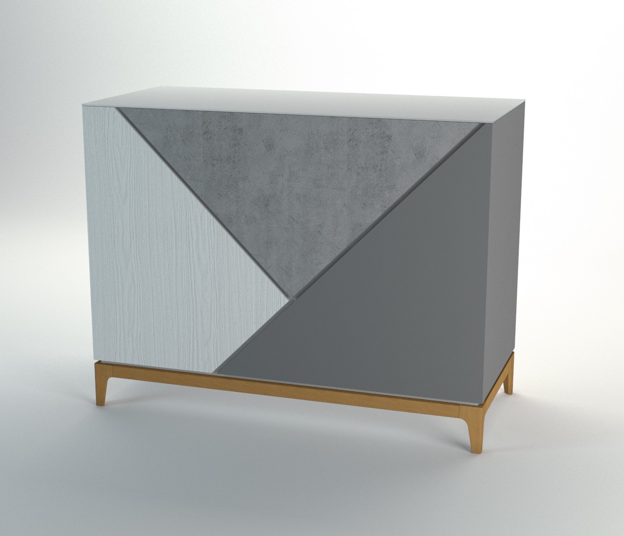 banco cassa trick top vetro frassino silicio graffite