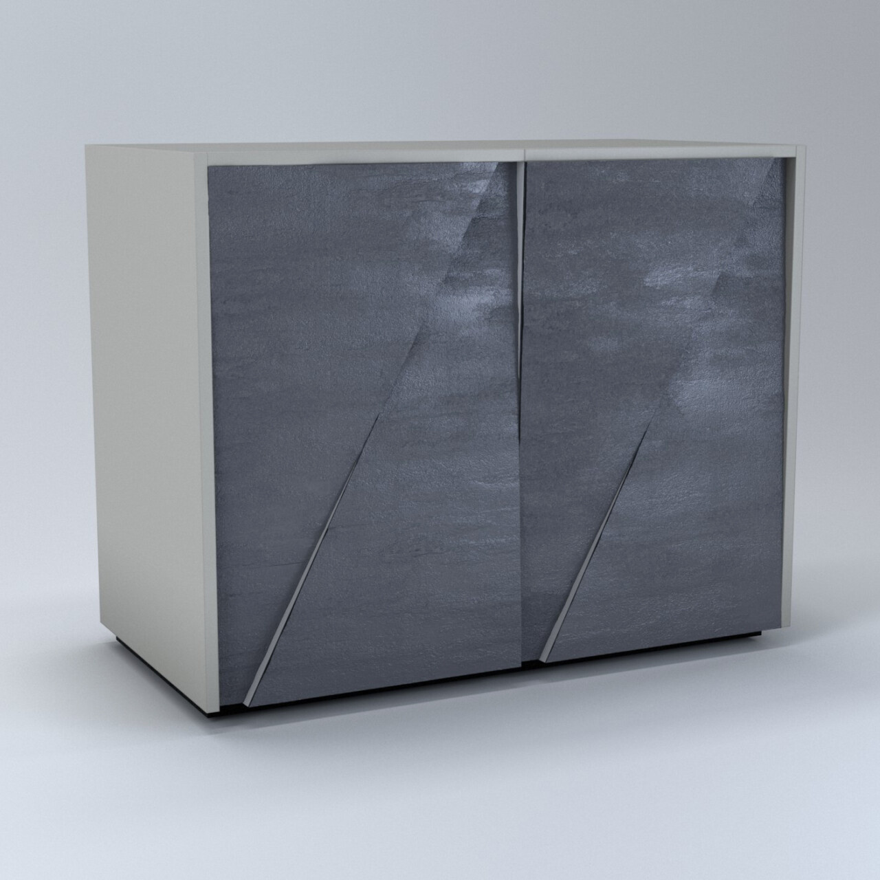 banco cassa pronta consegna titan blu denim postproduzione