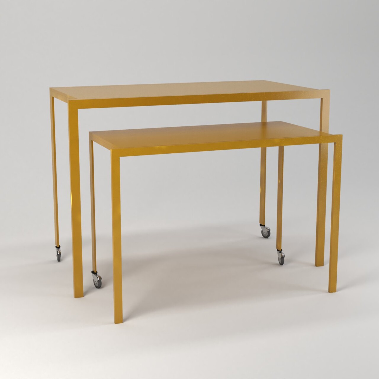 coppia tavolo servizio centro stanza oro ruote dynamic 01