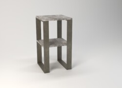 espositore due ripiani iron 01