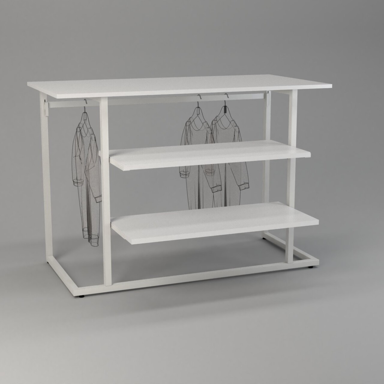 tavolo servizio centro stanza bianco genius 02