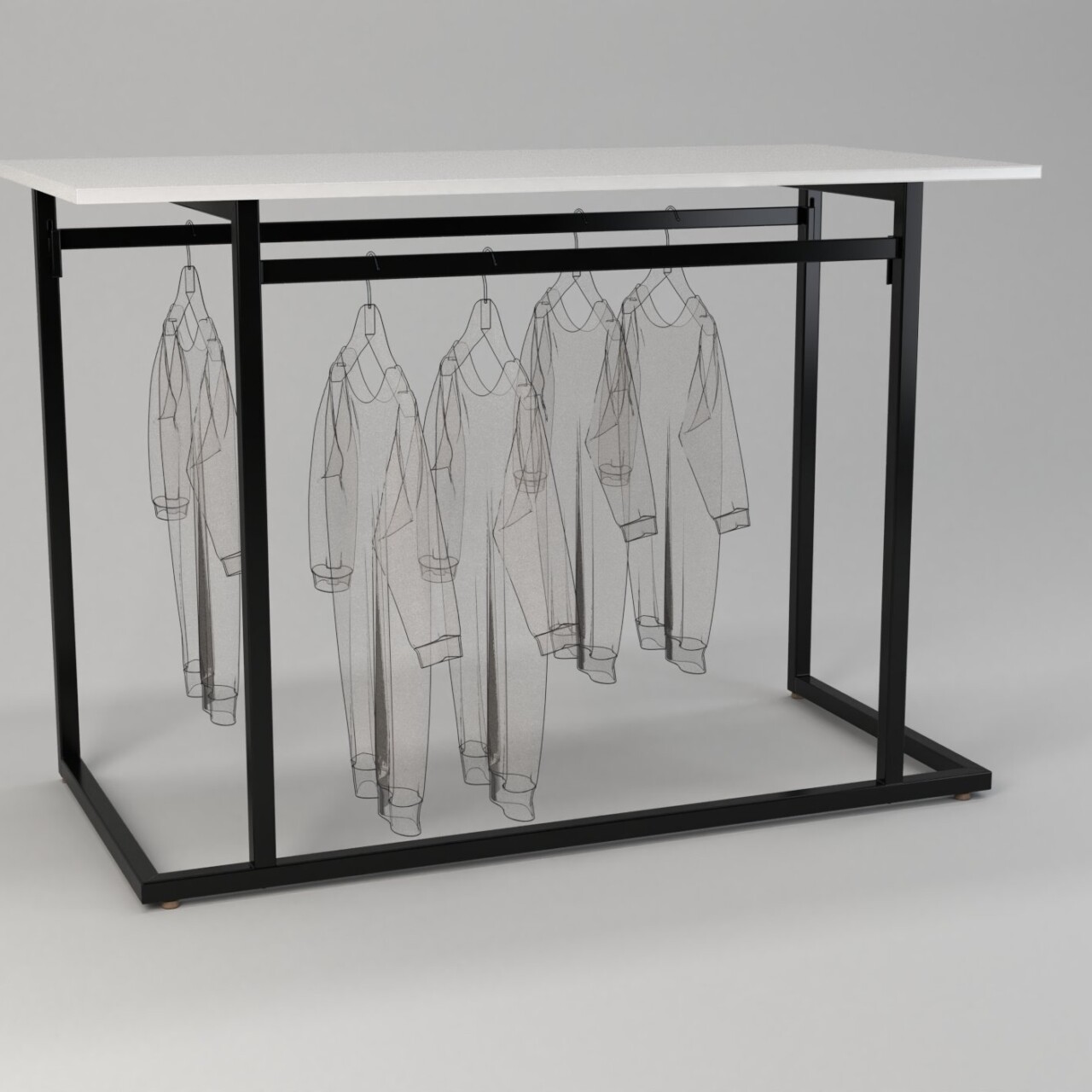 tavolo servizio centro stanza genius nero 01