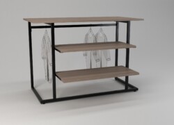 tavolo servizio centro stanza genius nero 02