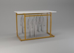 tavolo servizio centro stanza oro bianco 02