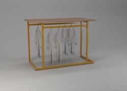 tavolo servizio centro stanza oro legno 02