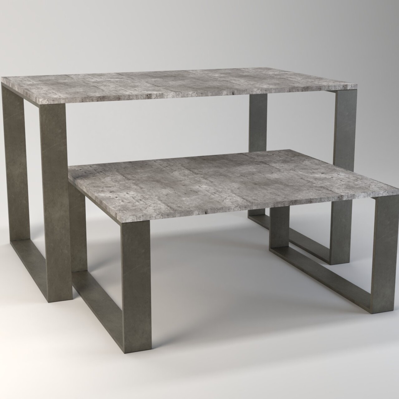 tavolo servizio negozio espositivo iron doppio 01