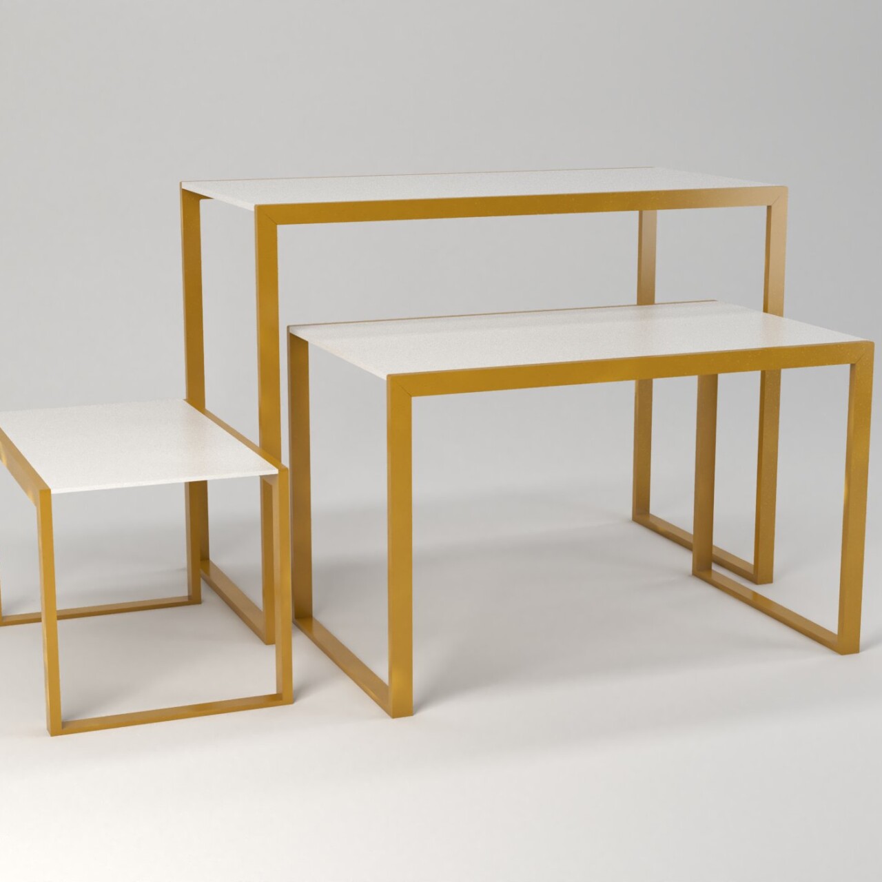 tris tavolo servizio centro stanza ORO bianco portal 01