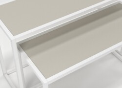 espositori tavolo espositore per negozi abbigliamento serie rainbow bianco castoro emozionale