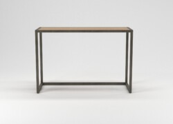 tavolo espositore per negozi abbigliamento serie rainbow grezzo legno 001