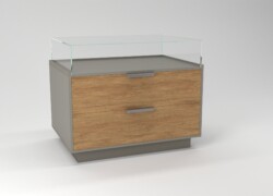 tavolo per negozi teca in vetro espositiva castoro retro 01