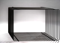 espositori vetrina negozio filo nero opaco DSC 0524