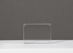 porta cartello in plexiglass con calamite fornato A6 e A5