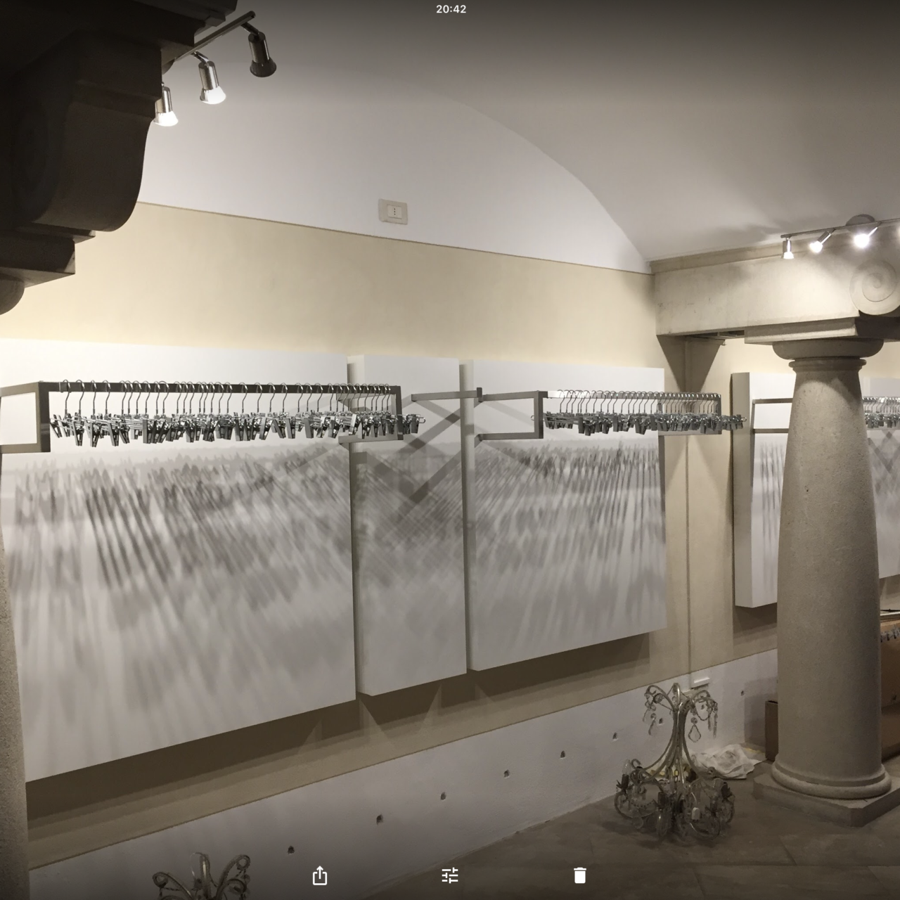 arredo usato appenderia inox satinato 1