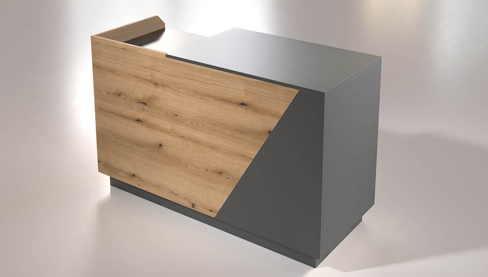 Trix2 banco cassa economico colore legnio marmo tinta unita bianco nero colore fashion banco per negozi abbigliamento oggettistica 02