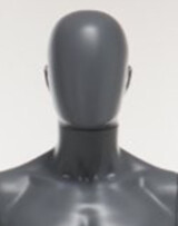 dettaglio viso uomo plastica antracite