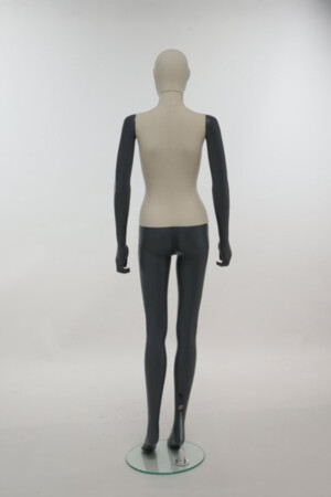 manichino donna antracite rivestito lino SFH1 CLT retro