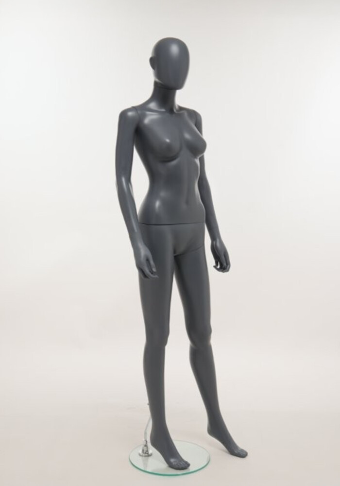 manichino donna plastica antracite SFH1 MG laterale