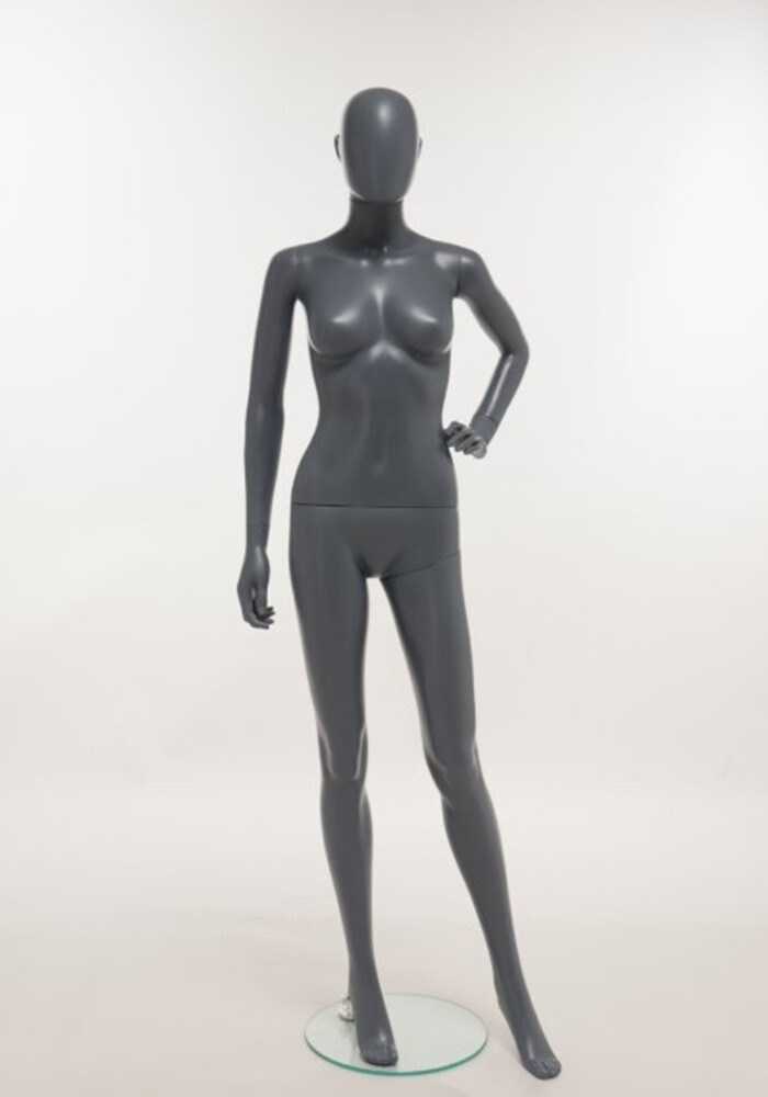 manichino donna plastica antracite SFH20 MG fronte