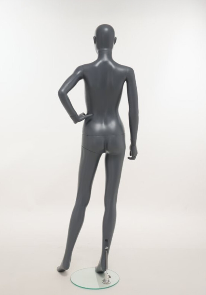 manichino donna plastica antracite SFH20 MG retro