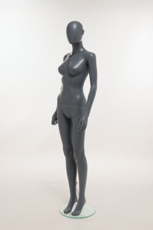 manichino donna plastica antracite SFH6 MG laterale