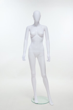 manichino donna plastica bianco SFH1 MW fronte