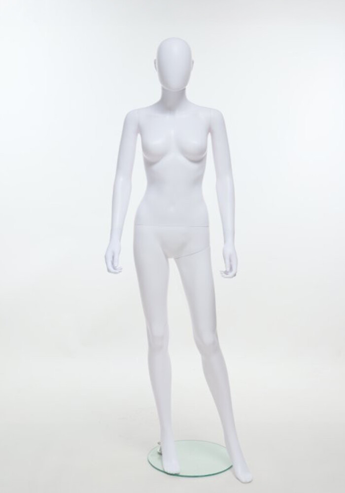 manichino donna plastica bianco SFH1 MW fronte