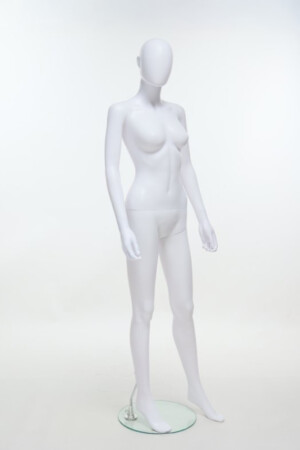 manichino donna plastica bianco SFH1 MW laterale