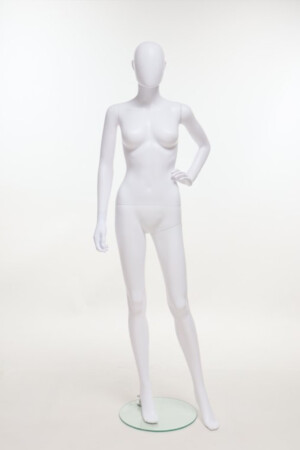 manichino donna plastica bianco SFH20 MW fronte