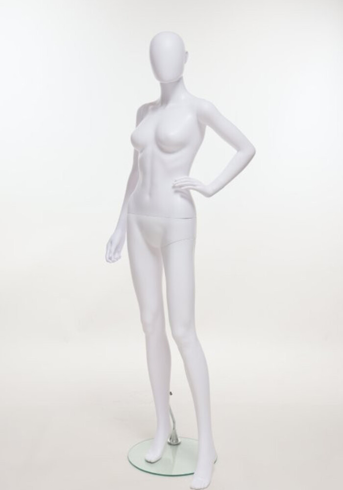 manichino donna plastica bianco SFH20 MW laterale