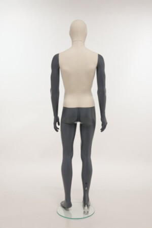 manichino uomo antracite rivestito lino SMH1 CLT retro