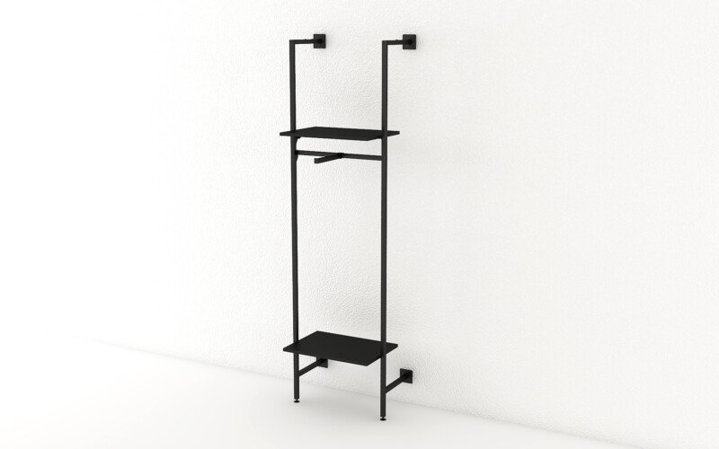 sistema a parete mensole RBWSP60 metallo nero