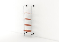 sistema a parete mensole RBWSP60 nero metallo rame