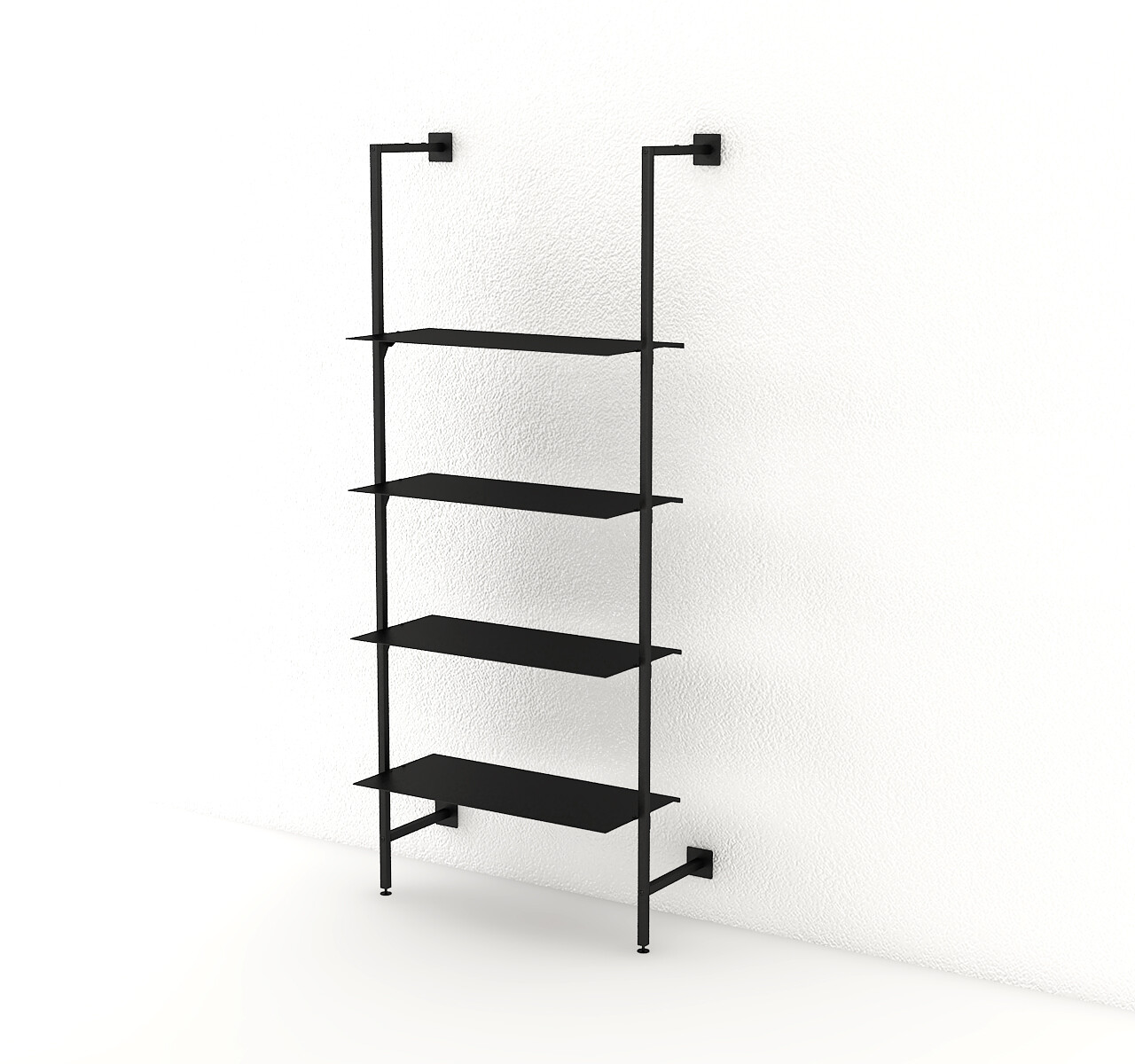 sistema parete RBWSP90 mensole metallo nero