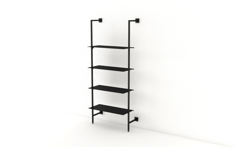 sistema parete RBWSP90 mensole metallo nero
