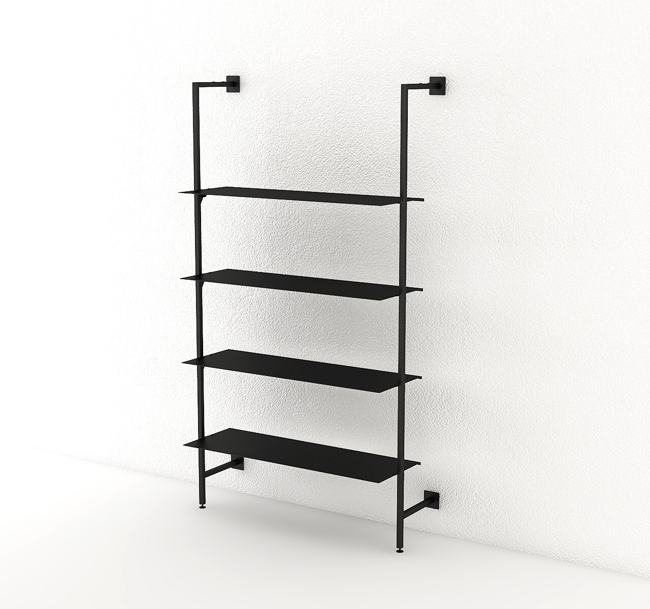 sistema parete da120cm RBWSP120 nero metallo nero