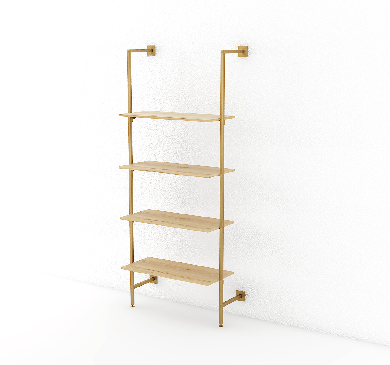 sistema parete metallo RBWSP90 bronzo rovere biondo