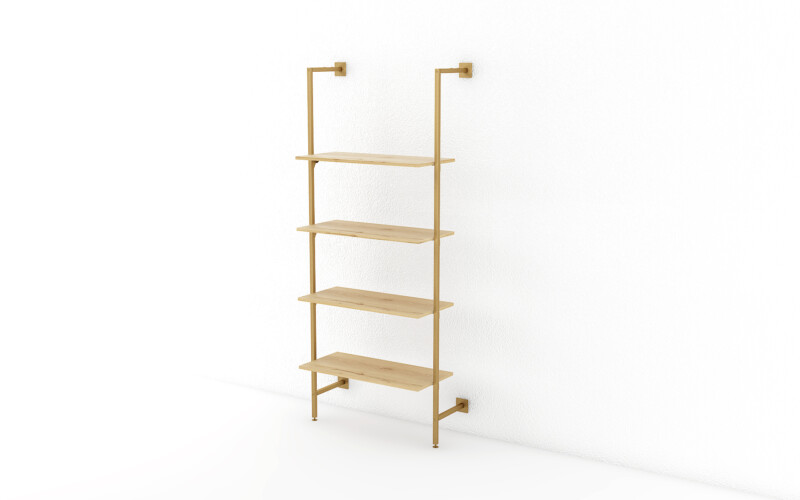 sistema parete metallo RBWSP90 bronzo rovere biondo
