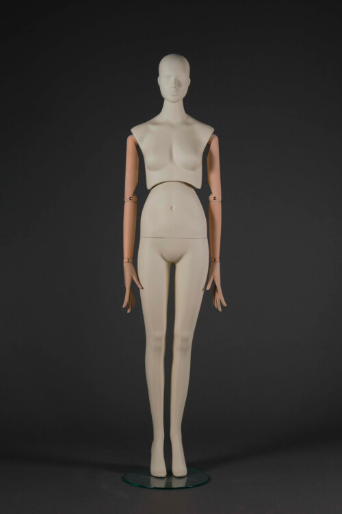 manichino donna stilizzato Atelier braccia legno fronte