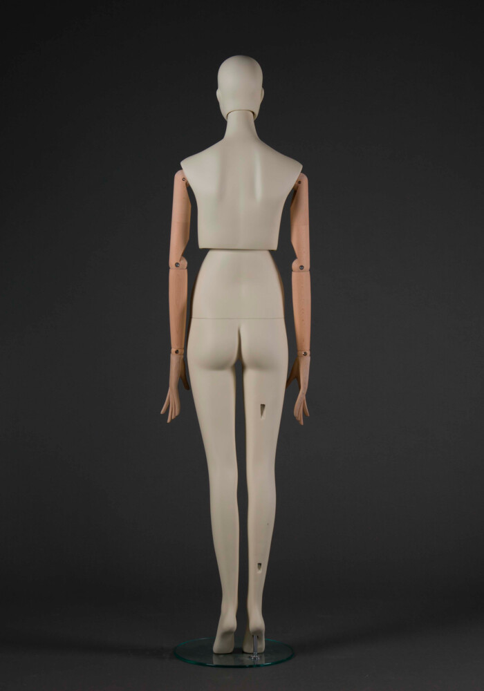 manichino donna stilizzato Atelier braccia legno retro