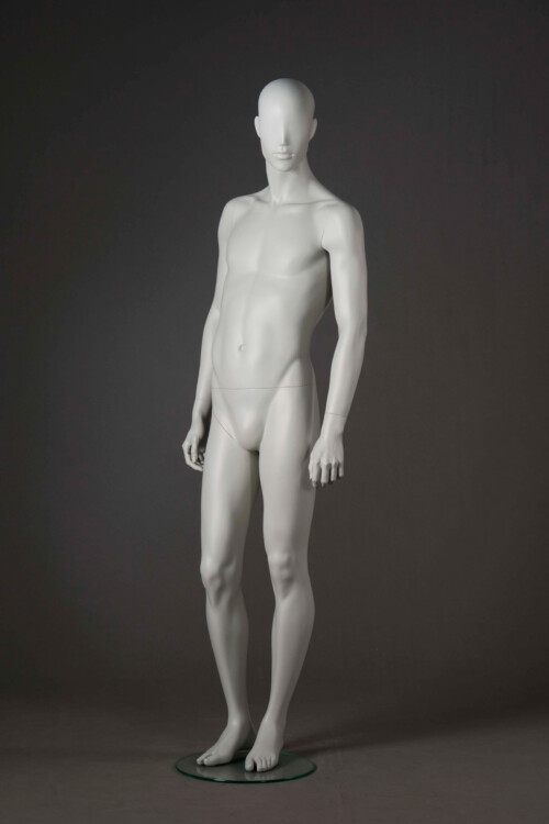 manichino donna stilizzato grigio perla chiaro 03