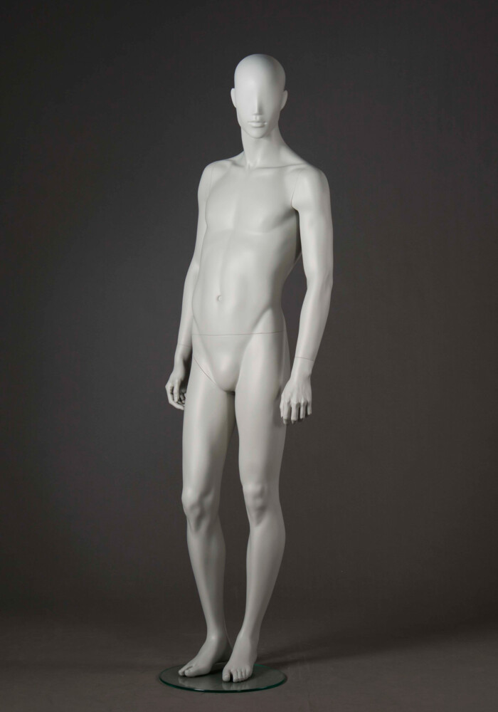 manichino donna stilizzato grigio perla chiaro 03