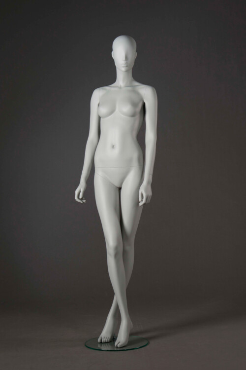 manichino donna stilizzato grigio perla chiaro 04