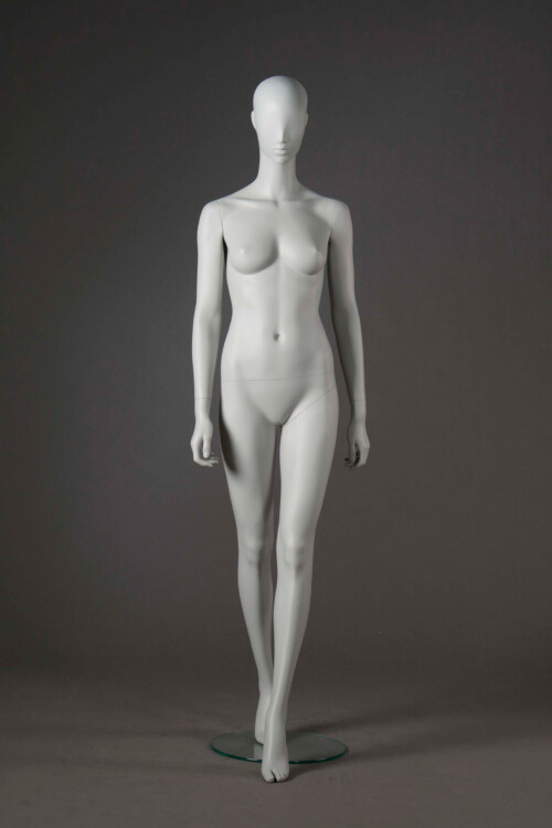 manichino donna stilizzato grigio perla chiaro 08