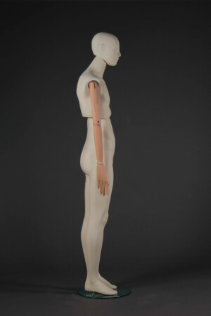 manichino uomo stilizzato Atelier braccia legno laterale